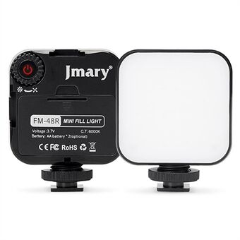JMARY FM48R kannettava minikamera puhelimen täyttövalo Himmennettävä valokuvaus-LED-täyttövalo