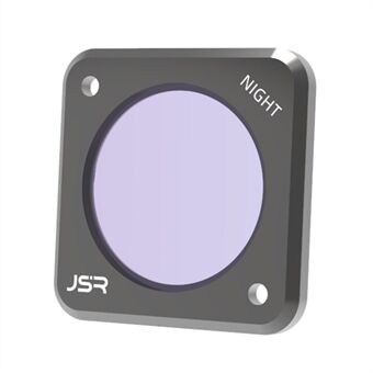 JUNESTAR JSR-1339-14 DJI Action 2 -yösuodattimelle Optinen lasi valosaastumista estävä kameran linssisuodatin