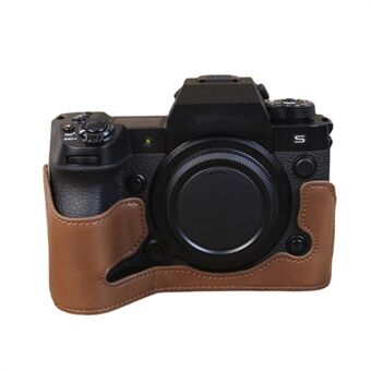 Fujifilm X-H2s:lle PU-nahkainen Scratch kameran pohjakansi Suuri aukeava muotoilu Suojaava puolirunkokotelo