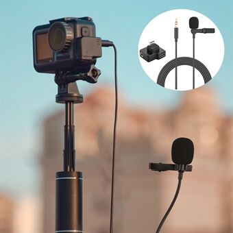 3,5 mm:n ääni- ja videotallennus rintamikrofoni + sovitin Osmo-toimintakameraan