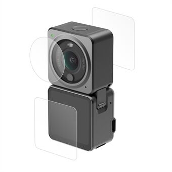 [Tehoversio] 1 sarja EWB9033_1 kameran linssin suojakalvo DJI Action 2:lle HD karkaistu lasi näytönsuoja Urheilukameran tarvikkeet