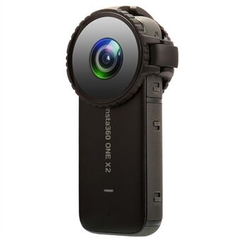 Insta360 ONE X2 karkaistu lasilinssisuoja, pudotusta estävä 10 m vedenpitävä ei vesipisaroita vasen suojakuori