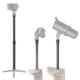 ADAI MC-60 teleskooppinen jatkovarren sauva-selfie-tikku 1/4 tuuman ruuvilla Gimbal Stabilizer DSLR-kameralle