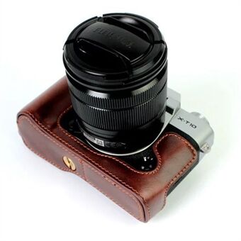 Suojaava nahkainen kameralaukku, jossa ontto pehmuste Fujifilm XT10 / X-T10