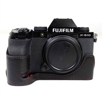 Aito nahkakameran puolisuojuskotelo Fujifilm Fuji X-S10:lle