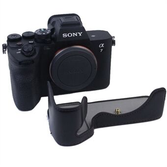 PU-nahkakameran pohjakotelon suojakuori Sony A7M4 / A1 / A7S III / A7S3 kameralle