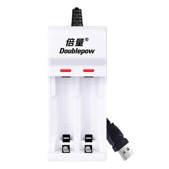 DOUBLEPOW DP-UK21 USB 2-paikkainen laturi ladattavalle AA/AAA Ni-CD/Ni-Mh yksittäiselle akkulaturille