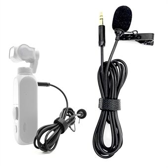 HTX HT-F02LM for FIMI PALM 2 / Pro Omnidirectional Microphone 3,5mm Hi-Fi Recording Mic Clip-On Clipper mikrofoni