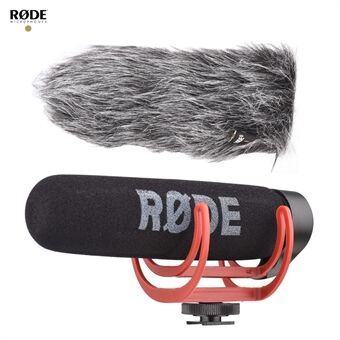 RODE VideoMic GO Super-Cardioid -suuntamikrofoni iskunvaimennuksen tuulilaseilla Kevyt kameran mikrofoni DSLR DV -videokameralle