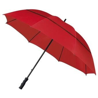 Golfsateenvarjo ECO tuulenpitävä 120 cm punainen