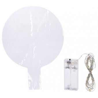 Ballon LED-valolla 30 cm PP läpinäkyvä