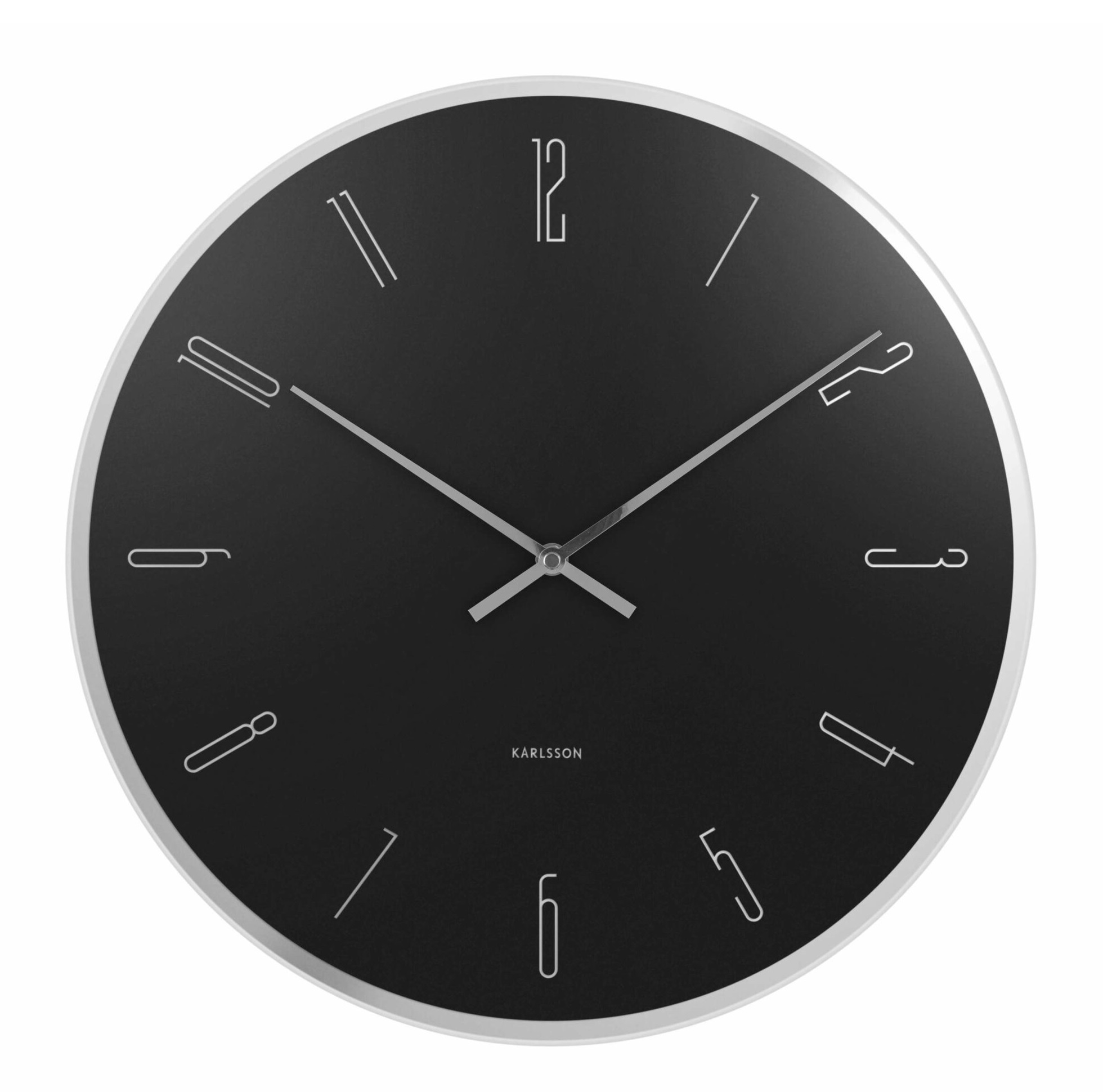 Seinäkello numeroilla