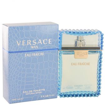 Versace Man by Versace - Eau Fraiche Eau De Toilette Spray (Blue) 100 ml - miehille
